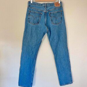 Womens 501 Levis Straight Leg Jeans